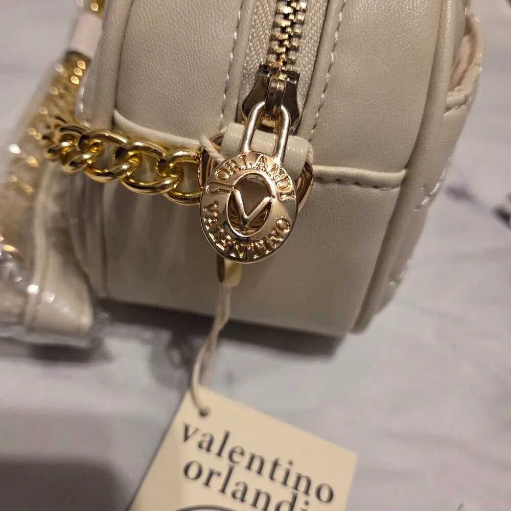 Valentino Orlandi Beige Rounded Camera Bag (Vegan Leather) #80 - Picture 7 of 7